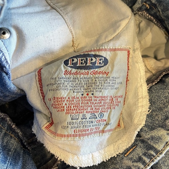 80’s/90’s PEPE JEANS, Denim High-Waisted, Baggy, Tapered Jeans -Women’s Size 24” - Picture 10 of 11